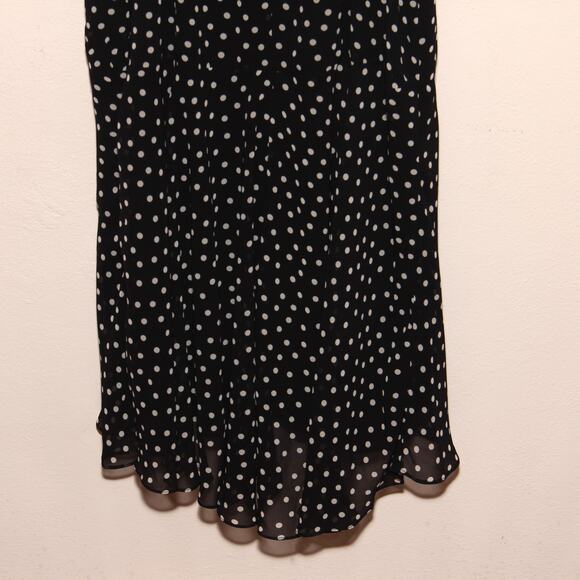 NEW Express Ruffle Bodice Hi-Lo Maxi Dress Size XL Polka Dot Runs small - Picture 6 of 7